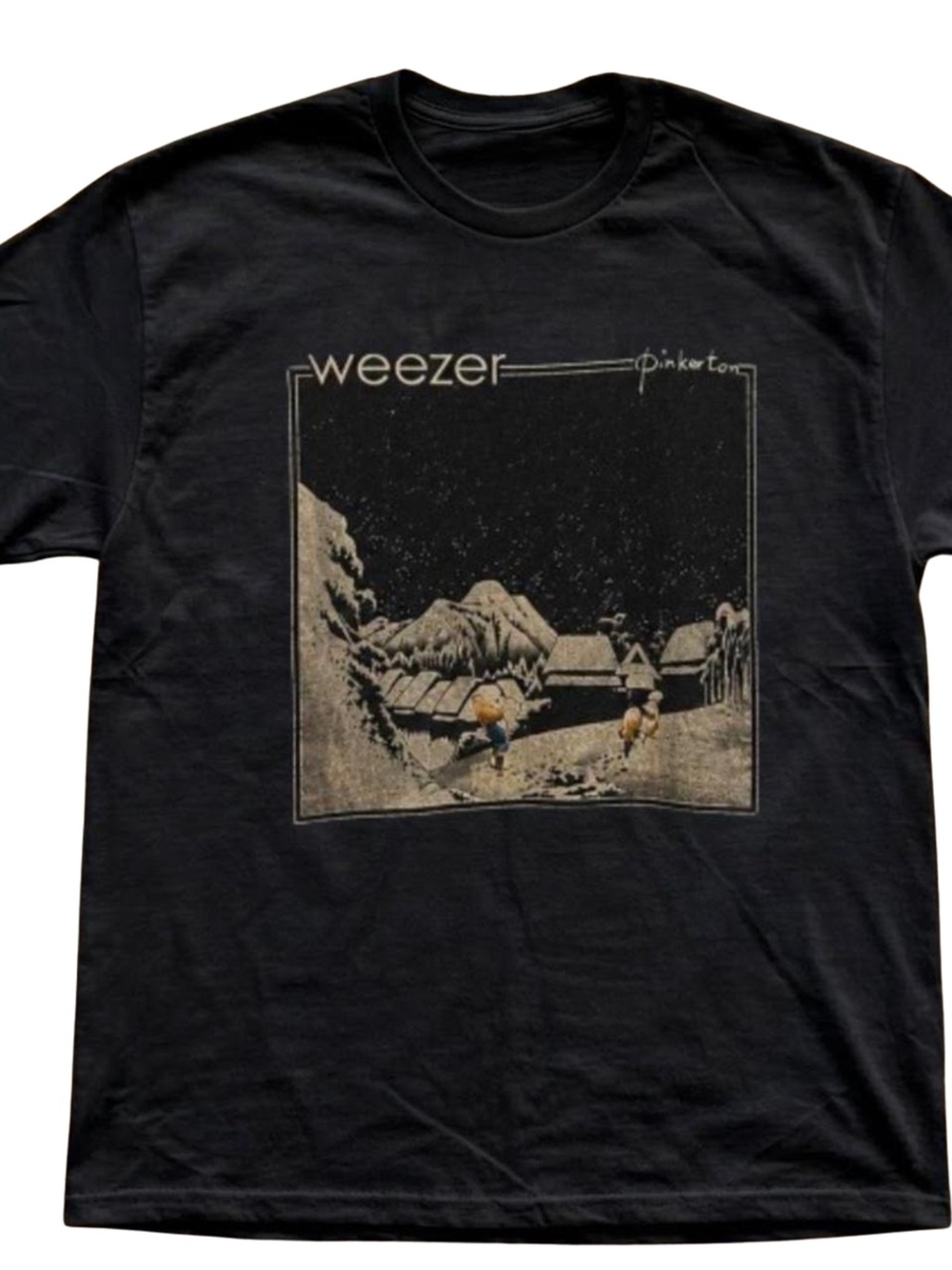 Gildan Black Weezer Pinkerton Winter Graphic Tee, Gift For Her, For Him